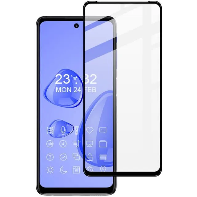Skalo Moto G51 Heltäckande Skärmskydd Härdat Glas