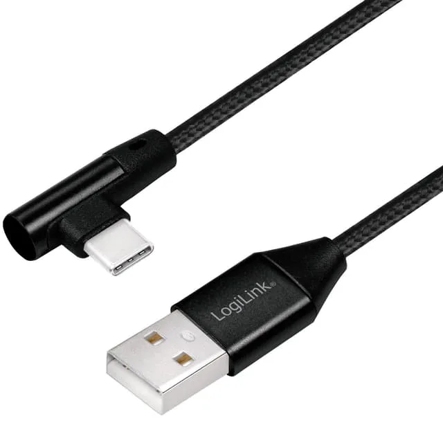 LogiLink CU0138 USB-kabel USB 2.0 1 m USB A USB C Sort