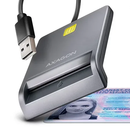 Axagon CRE-SM3T smartkortläsare, USB