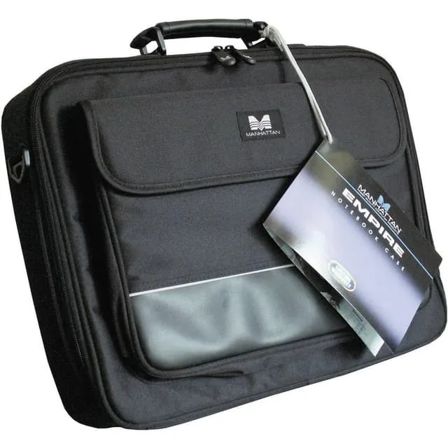 Manhattan 421560 taske og etui til laptop 43,2 cm (17") Mappe Sort