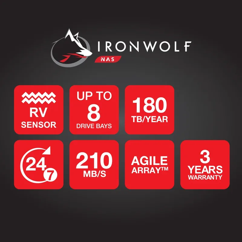 Seagate IronWolf 8TB 7200rpm 256MB