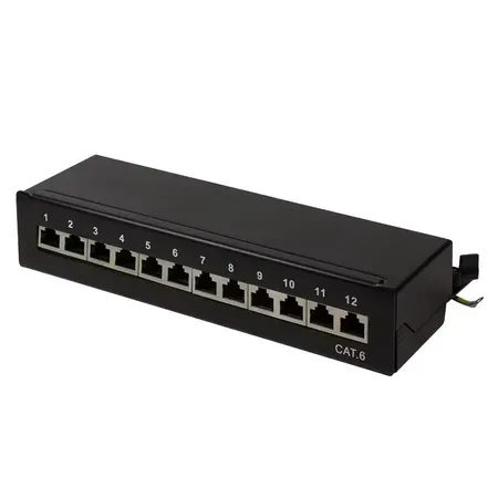 LogiLink NP0017 patchpanel, 12 portar, Cat6