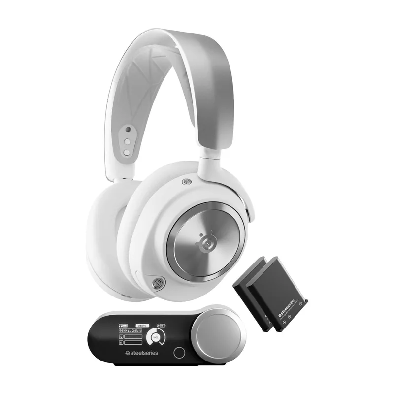 Steelseries Arctis Nova Pro Wireless gamingheadset, vit