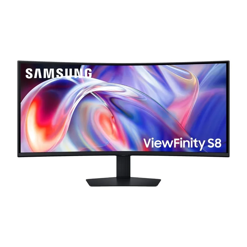 40" Samsung ViewFinity S40H850T, Curved VA 5120x2160, 5 ms, 144Hz FreeSync Premium, HDR10+, 1000R, höjdjusterbar, HDMI/DP/Thunderbolt 5/USB-C 140W, LAN, högtalare, KVM-switch, USB 3.2-hubb