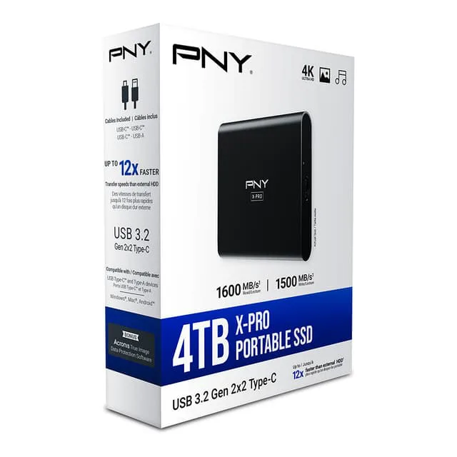 PNY X-PRO USB 3.2 Gen 2x2 Type-C