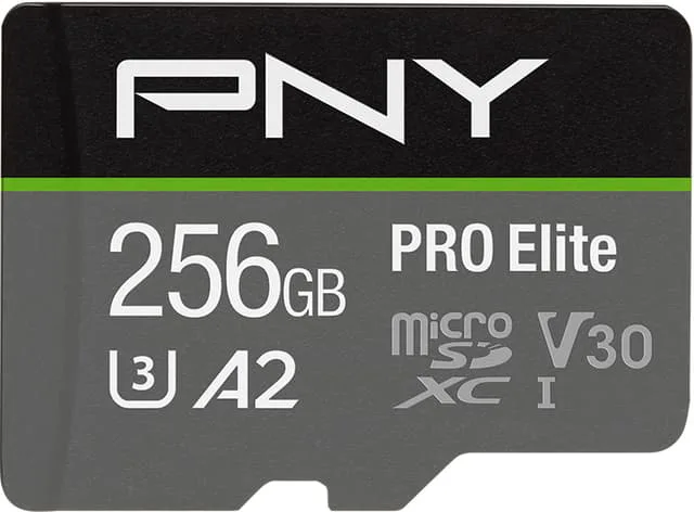 PNY PRO Elite microSD Flash Memory Card Class 10 UHS-I, U3, A2, V30