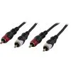 Deltaco Ljudkabel stereo 2xRCA