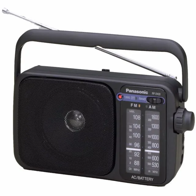 Panasonic RF-2400DEG-K bärbar radio, svart