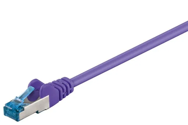 Patchkabel CAT 6A, S/FTP (PiMF), violett, 3 m