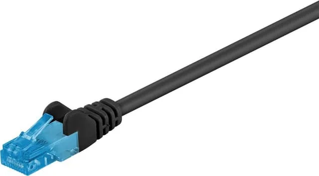 Goobay CAT 6A patchkabel, U/UTP, svart