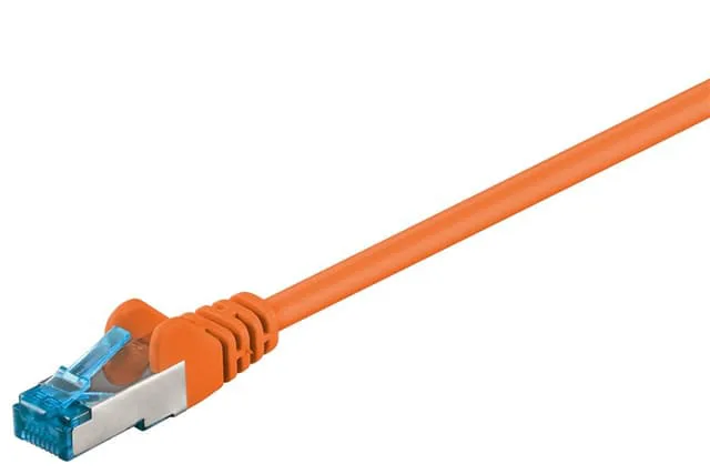 Patchkabel CAT 6A, S/FTP (PiMF), orange, 0,25 m