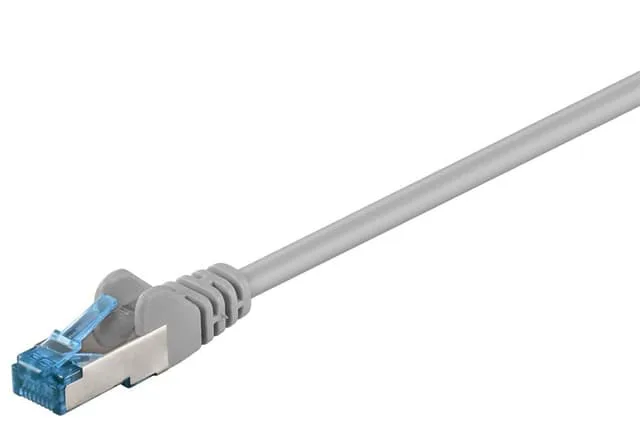 Patchkabel CAT 6A, S/FTP (PiMF), grå, 0,25 m