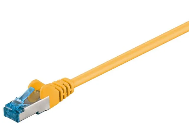 Patchkabel CAT 6A, S/FTP (PiMF), gul, 2 m