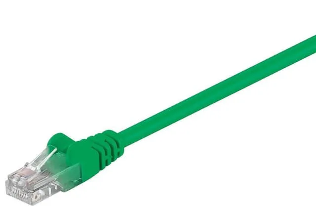 Goobay CAT 5e patchkabel, U/UTP 68338 0,5 m, grön