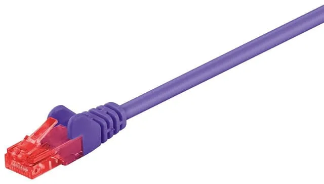CAT 6 patchkabel, U/UTP, Violett