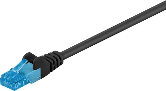Goobay patchkabel CAT 6A, U/UTP, svart, 20 m