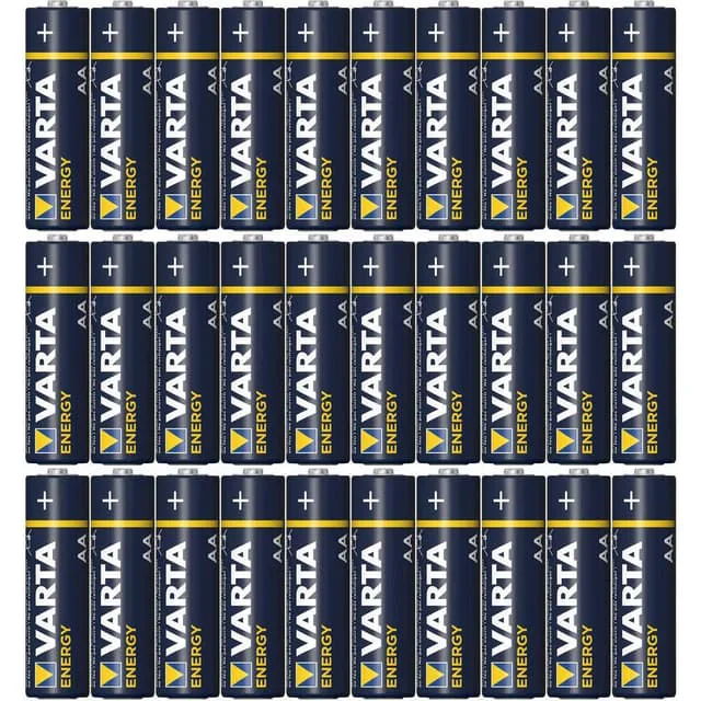 Varta LR6/AA (Mignon) (4106) batteri, 30 st. i blister alkaliskt manganbatteri, 1,5 V