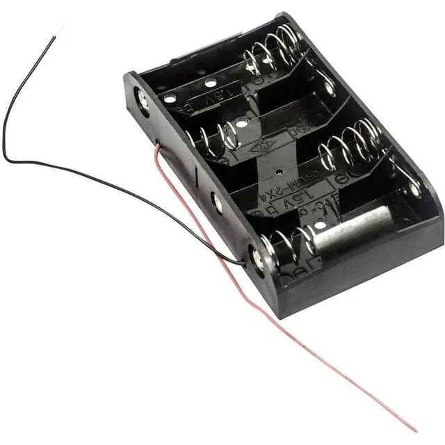 MPD BH4CW Batterihållare 4x R14 Kabel