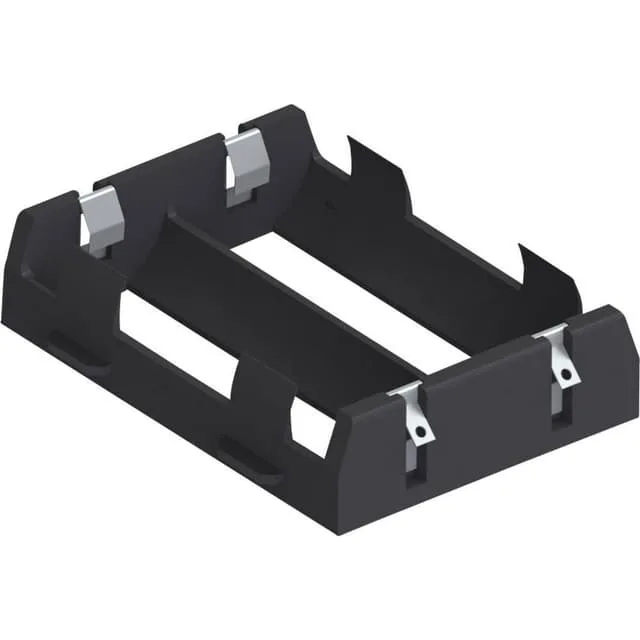 Keystone 1109 Batterihållare 2x 26650 Lödanslutning