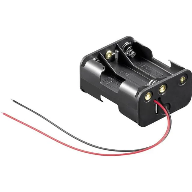 Goobay 81216 Batterihållare 6x AA (R6) Kabel (L x B x
