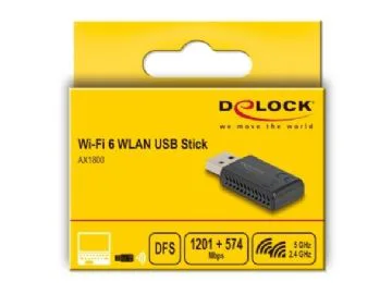 DeLOCK 12772, trådlös, USB, WLAN, Wi-Fi 6 (802.11ax)