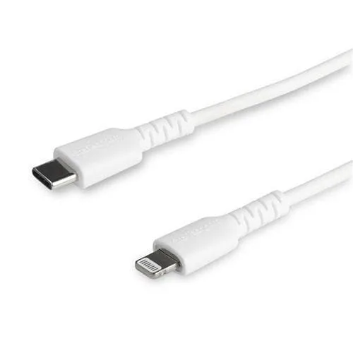 StarTech.com 2m tålig, vitt USB-C till Blixtkabel