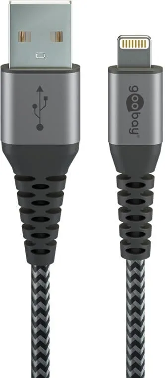 Lightning-USB-A textilkabel