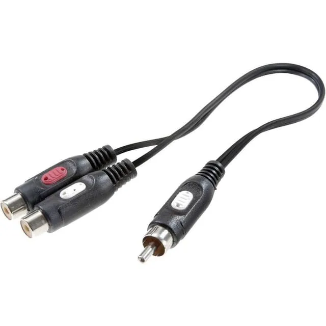 SpeaKa Professional RCA Audio Y-adapter
