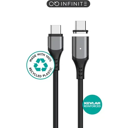 eSTUFF INFINITE (GRS) magnetisk USB-C-kabel