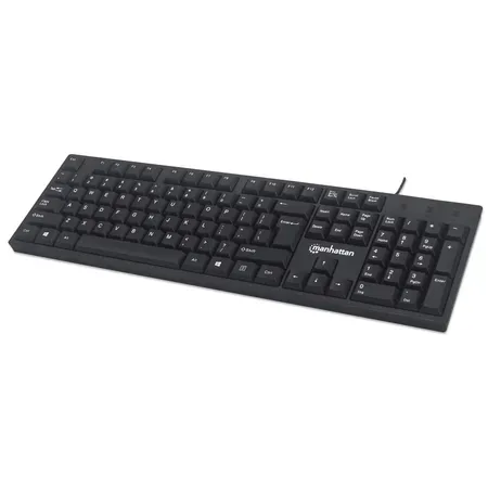 Manhattan 179324 kontorstangentbord, USB, svart