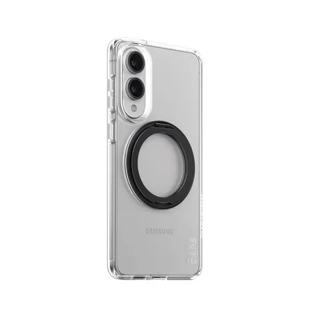 CARE by PanzerGlass Feature Case mobilskal med stativ för Samsung Galaxy S25 Edge, transparent