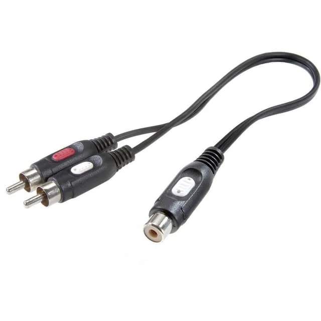 SpeaKa Professional RCA Audio Y-adapter [2x RCA-hane -