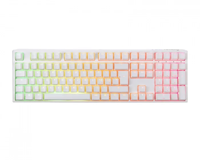 Ducky ONE 3 Pure White RGB Hotswap Tangentbord [MX Silver]