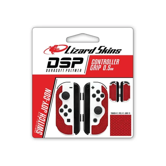 Lizard Skins DSP handkontrollgrepp för Switch Joy-Con Crimson Red
