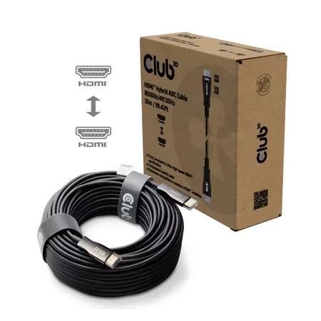Club 3D HDMI 2.1-kabel, aktiv, 8K60 Hz, 30 m