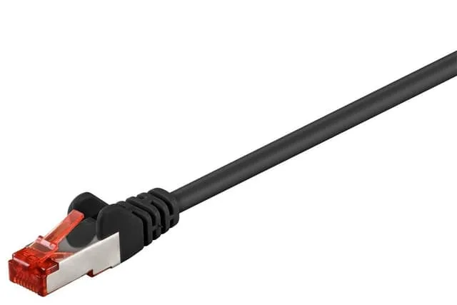 Goobay Patchkabel CAT 6, S/FTP (PiMF), svart, 0,25 m