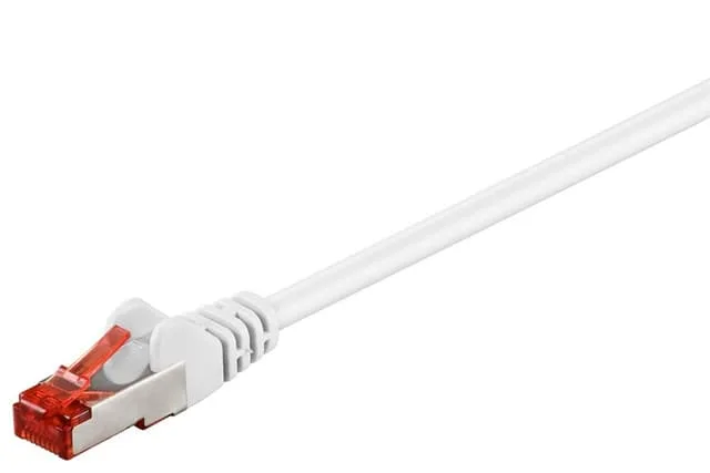 Patchkabel CAT 6, S/FTP (PiMF), vit, 7,5 m