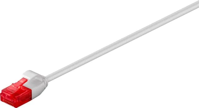 CAT 6 smal patchkabel, U/UTP, grå