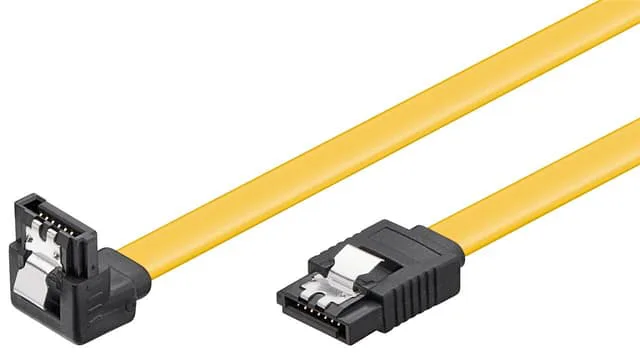 Goobay PC-datakabel, 6 Gbit/s, 90°-klämma
