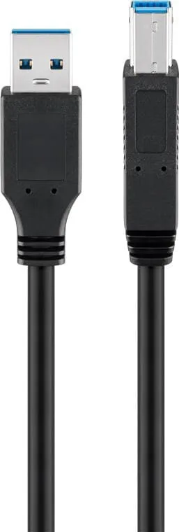 goobay USB 3.0-kabel med USB-B