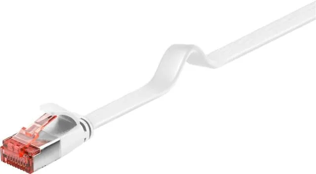 Goobay CAT 6 platt patchkabel, U/FTP, vit