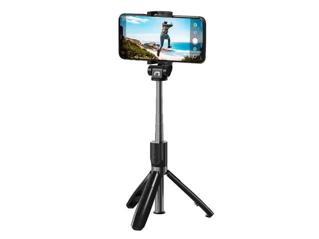 Natec Alvito selfiestång för smartphone, svart