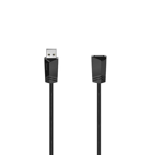 Hama USB-kabel USB 2.0 USB-A uttag, USB-A kontakt 0.75 m Svart dubbelt skärmad 00200618