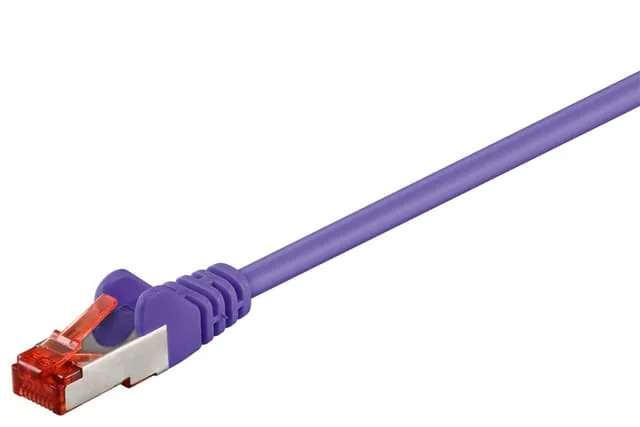 Patchkabel CAT 6, S/FTP (PiMF), lila, 10 m