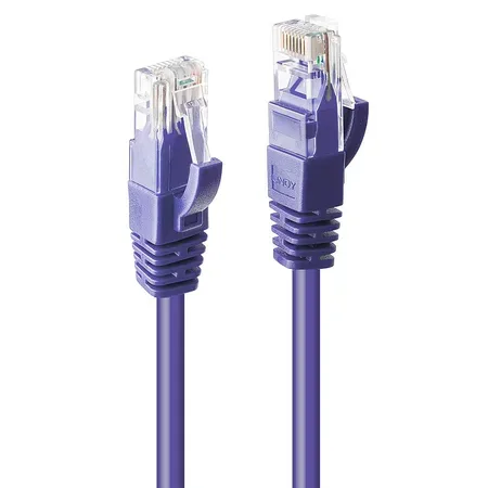 Lindy 48124 nätverkskabel Lila 3 m Cat6 U/UTP (UTP)
