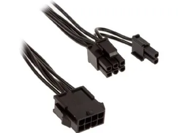 Kolink adapter 4+4-stift CPU till 6+2-stift PCIe, svart