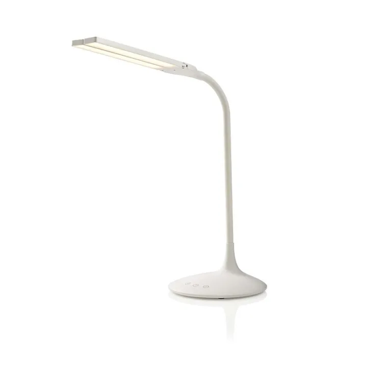 Nedis LED-bordslampa, dimbar, 280 lm, uppladdningsbar, vit