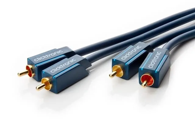 ClickTronic RCA-kabel, stereo Premiumkabel