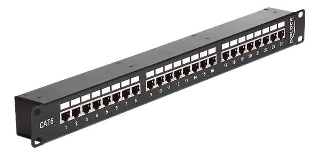Delock 193 Coupler Patch Panel 24 Port Cat.6