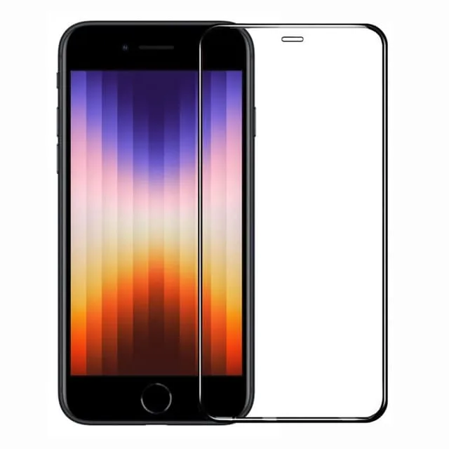 CaseOnline 5D glas skärmskydd Apple iPhone SE